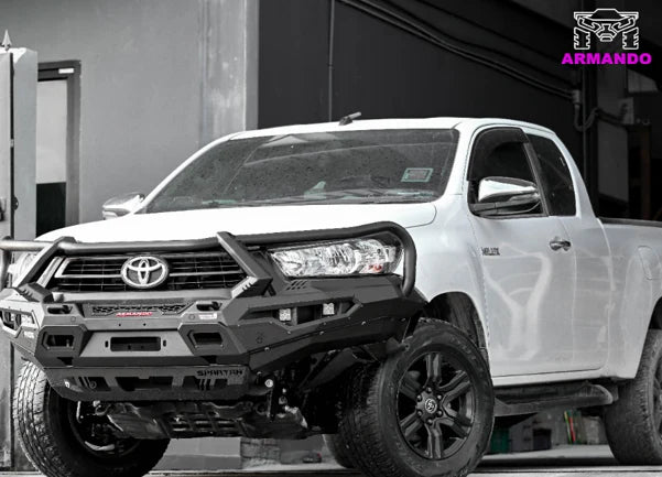 Toyota Hilux 2021+ Spartan Armando Front steel bumper with hoop