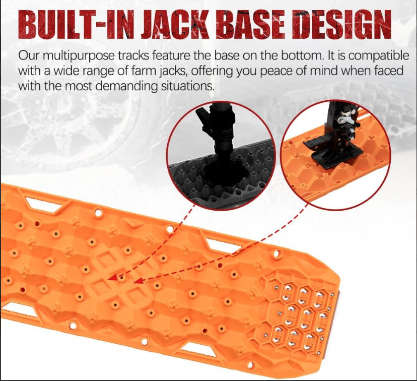 BUNKER INDUST Traction Boards with Replaceable Teeth & Steel Plate