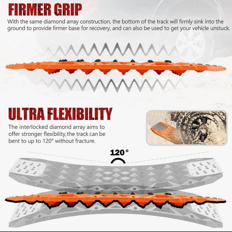 BUNKER INDUST Traction Boards with Replaceable Teeth & Steel Plate