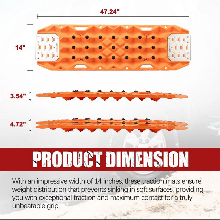 BUNKER INDUST Traction Boards with Replaceable Teeth & Steel Plate