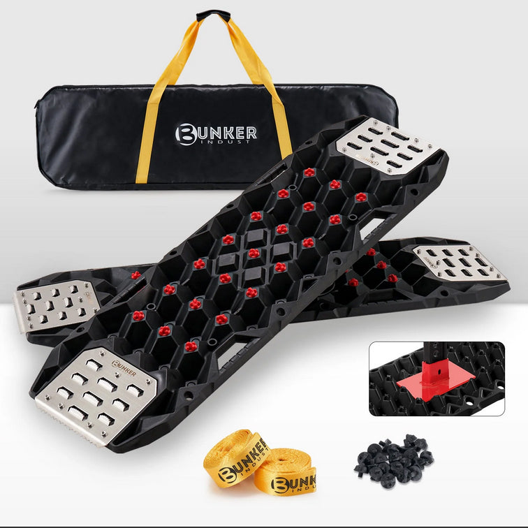 BUNKER INDUST Traction Boards with Replaceable Teeth & Steel Plate