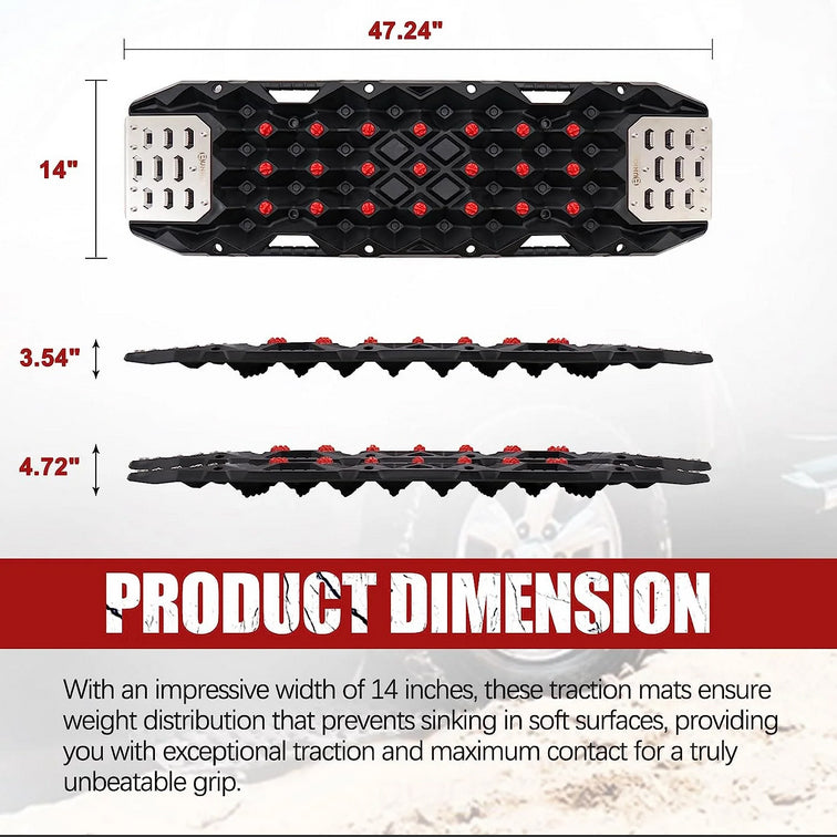 BUNKER INDUST Traction Boards with Replaceable Teeth & Steel Plate