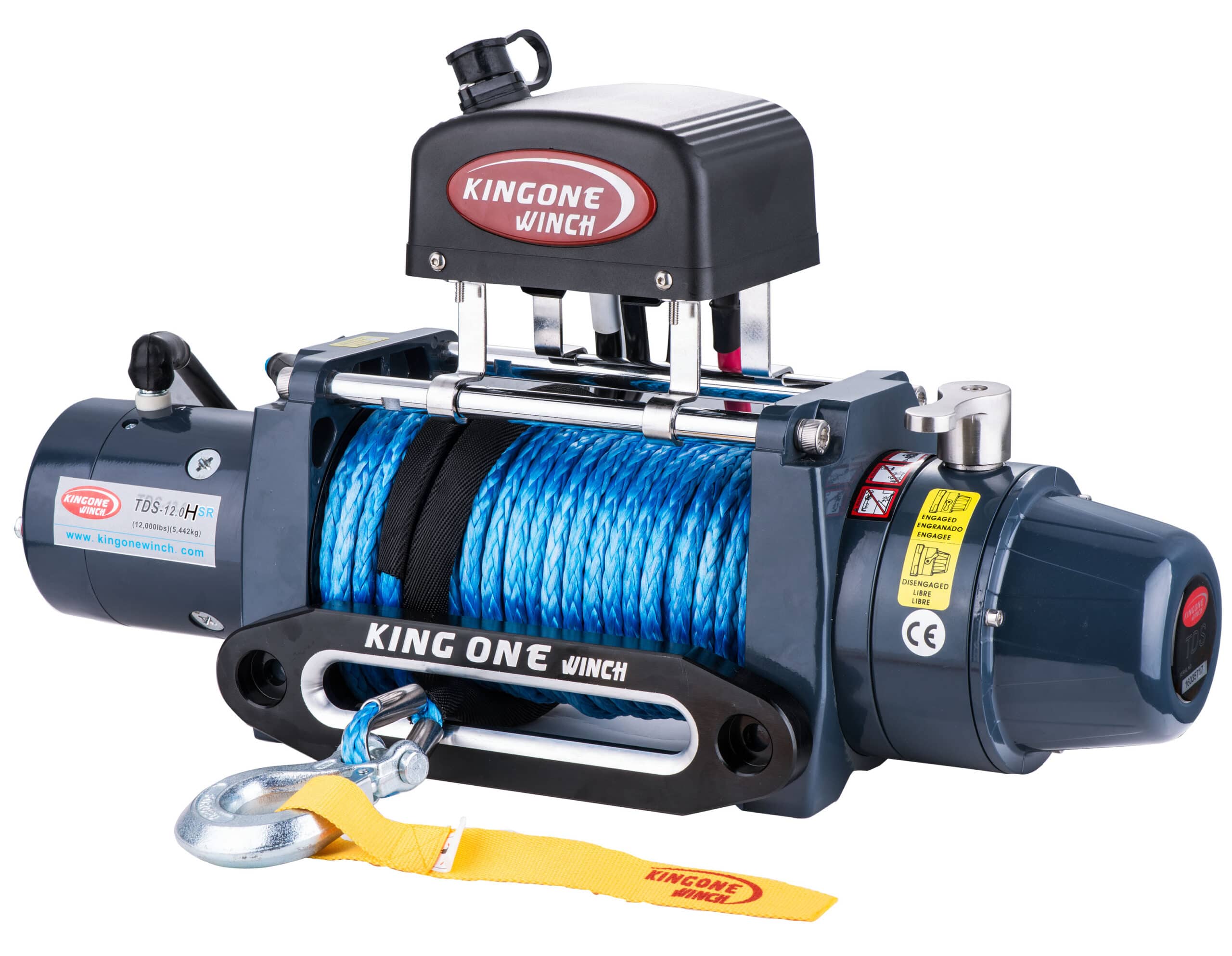 Kingone TDS 12,000lbs Winch with 10mm Plasma Rope