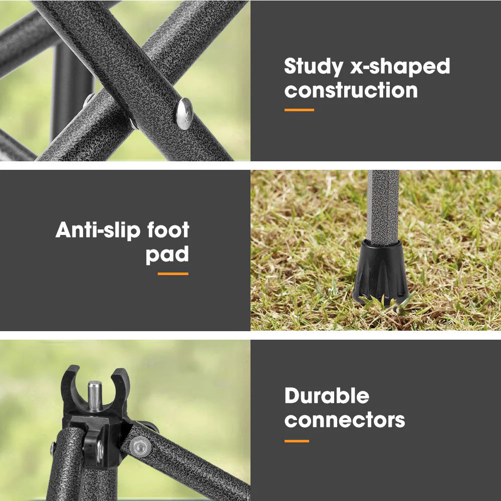 San Hima Folding Camping Table Adjustable Aluminium Portable Outdoor BBQ Desk