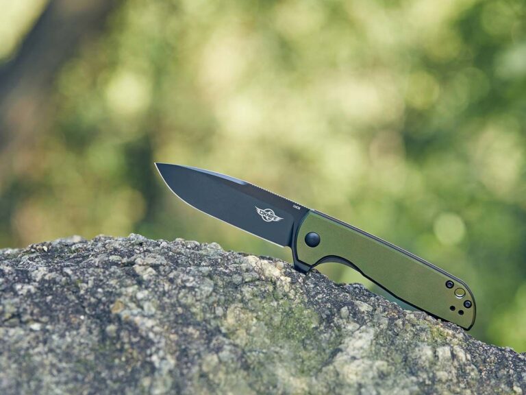Olight Freeze 2 Folding Knife OD Green Oknife 154CM Blade 193mm