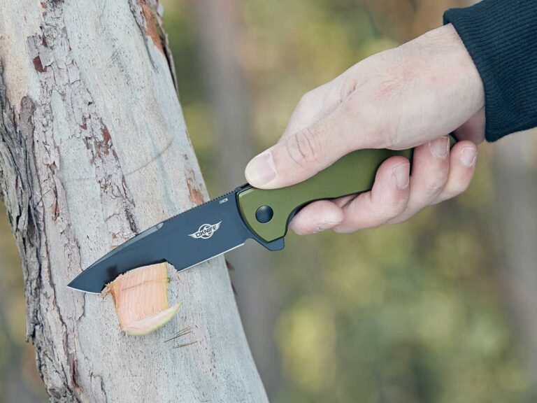 Olight Freeze 2 Folding Knife OD Green Oknife 154CM Blade 193mm