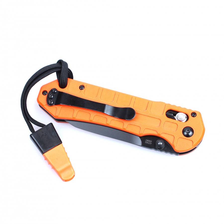 Ganzo G7453P-WS 440C Folding Knife G10 Handle 210mm EDC Tool with Whistle