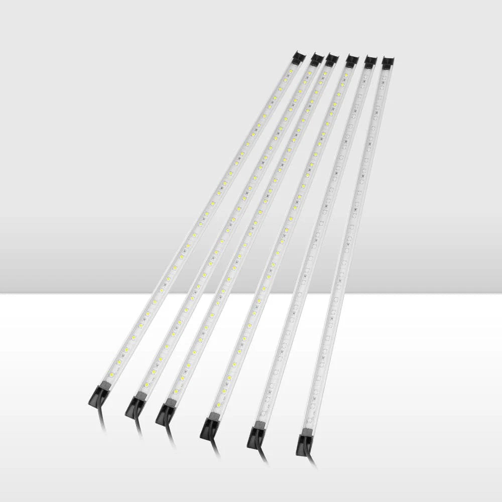 Lightfox 12V LED Camp Dual Colours Light Bar Kits Set of 6