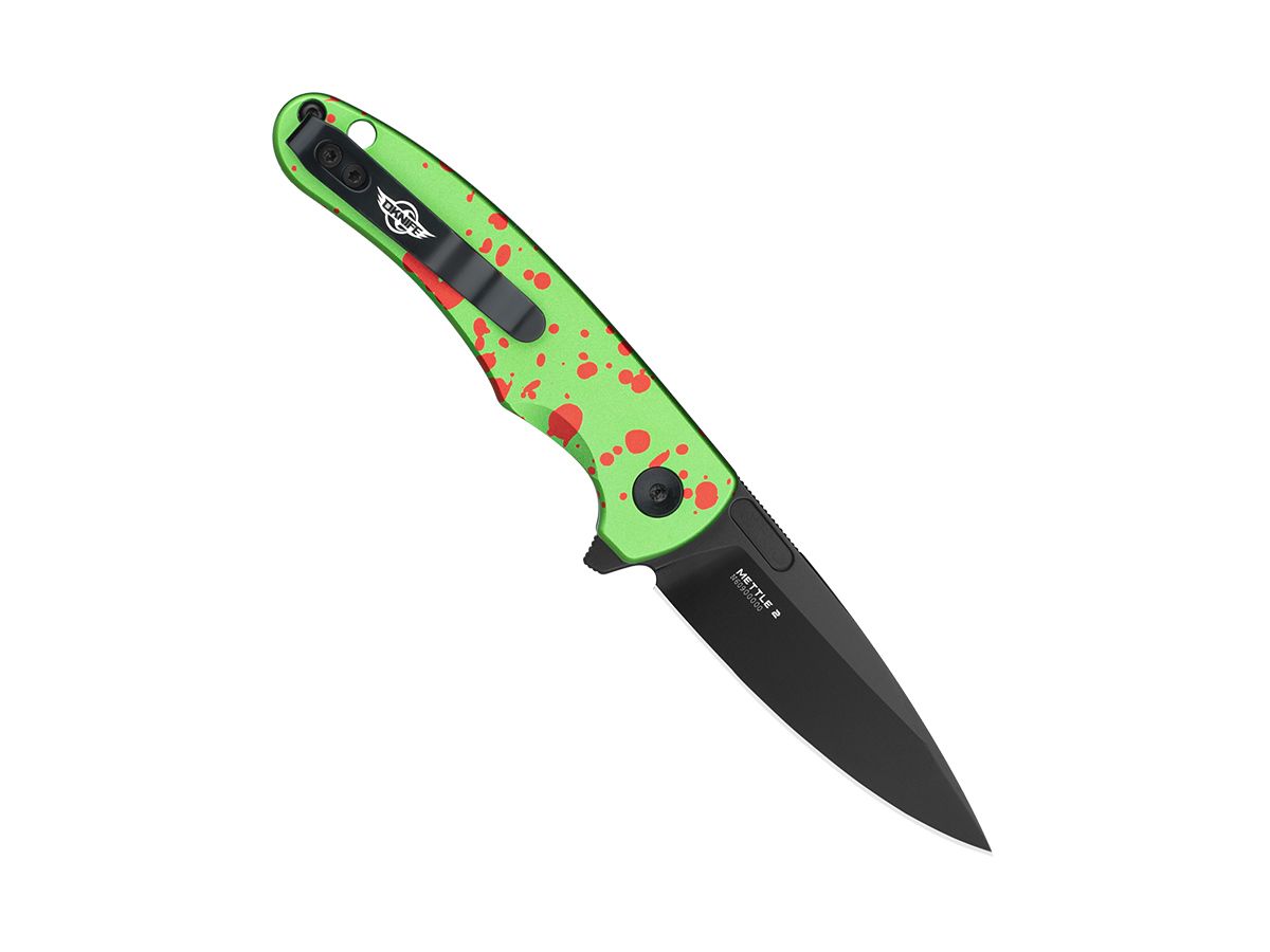 Olight Mettle 2 Folding Knife Zombie Green Oknife 154CM Blade 170mm