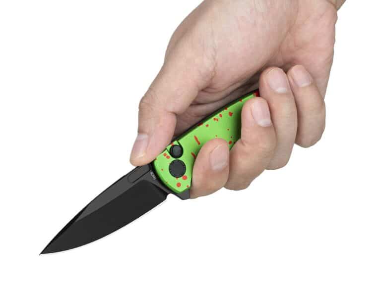 Olight Mettle 2 Folding Knife Zombie Green Oknife 154CM Blade 170mm