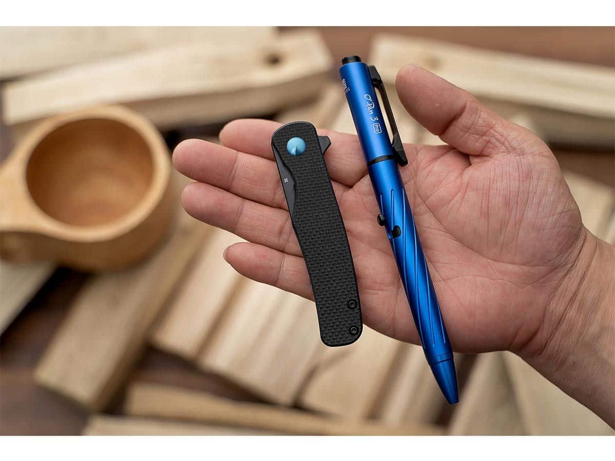 Olight Chital Mini Folding Knife G10 Handle D2 Blade Black