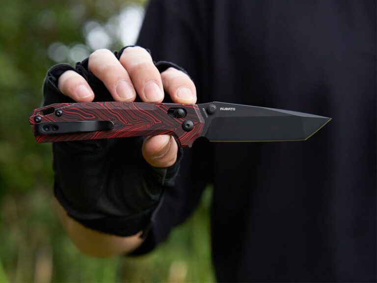 Olight Rubato Folding Knife Damascus G10 Handle 154CM Blade