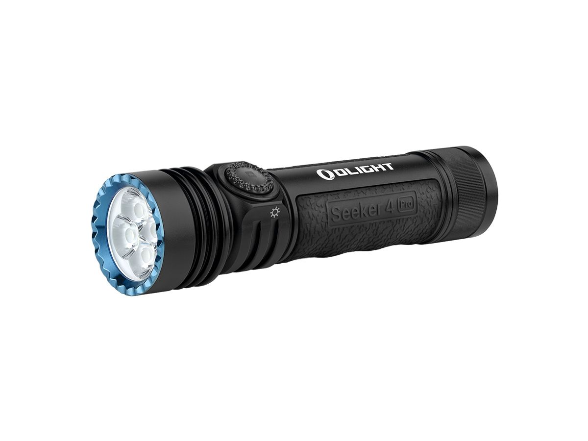 Olight Seeker 4 Pro Rechargeable LED Flashlight – 4600 Lumens – Cool White – Includes 1 x 21700
