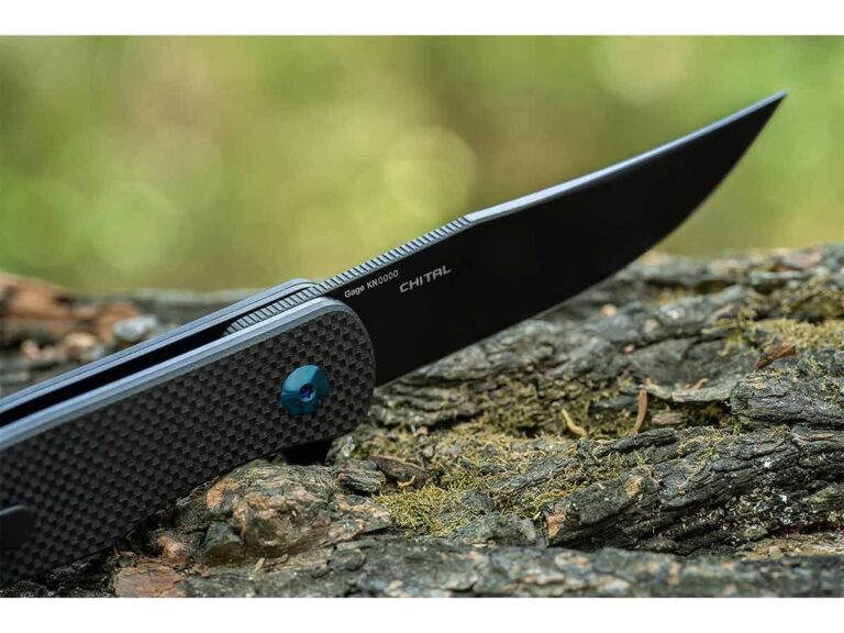 Olight Chital Folding Knife G10 Handle D2 Blade Black Oknife