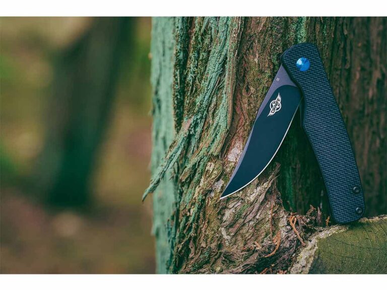 Olight Chital Folding Knife G10 Handle D2 Blade Black Oknife