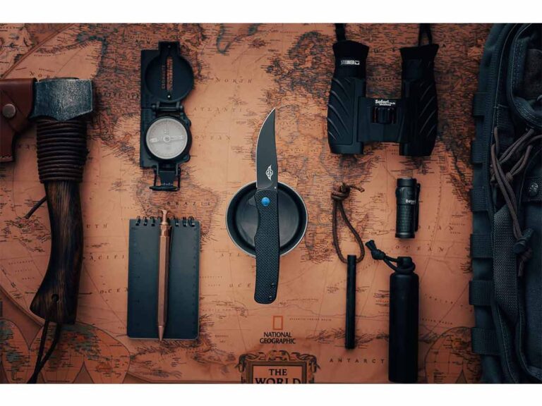 Olight Chital Folding Knife G10 Handle D2 Blade Black Oknife