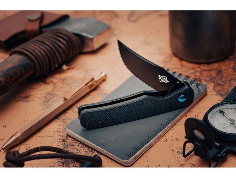 Olight Chital Folding Knife G10 Handle D2 Blade Black Oknife