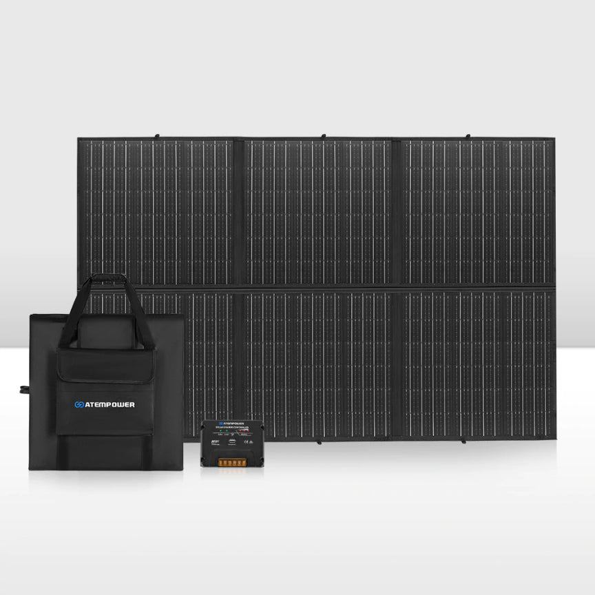 Atem Power Solar Panel Kit 300W (Incl MPPT Controller, Alligator Clips & 5m Cable)